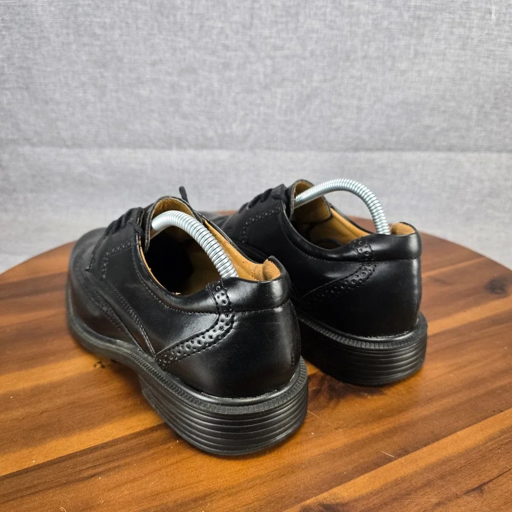 Croft & Barrow Mens Hoffman Black Leather Wingtip Oxford Dress Shoes‎ Size 8 M